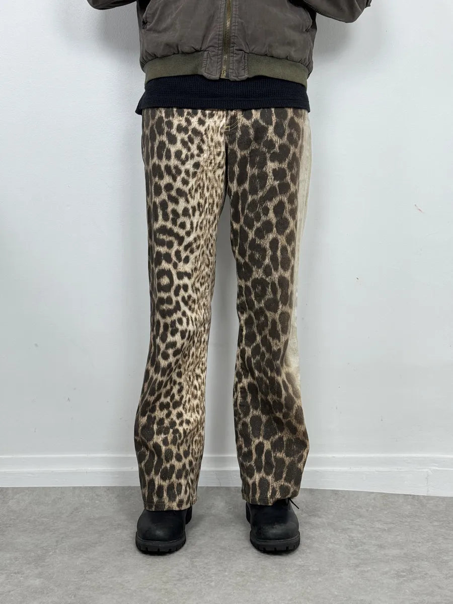 2000s Cavalli Black Leopard Pants SjMpHtK 3