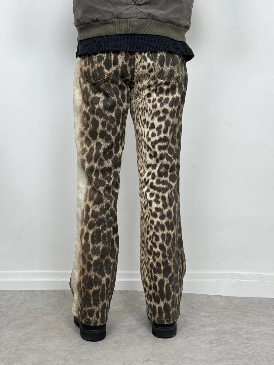 2000s Cavalli Black Leopard Pants SjMpHtK 4