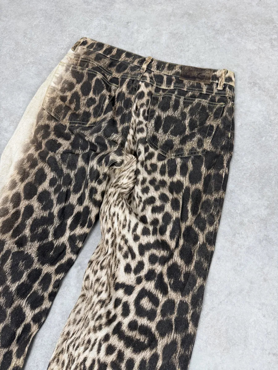 2000s Cavalli Black Leopard Pants SjMpHtK 5