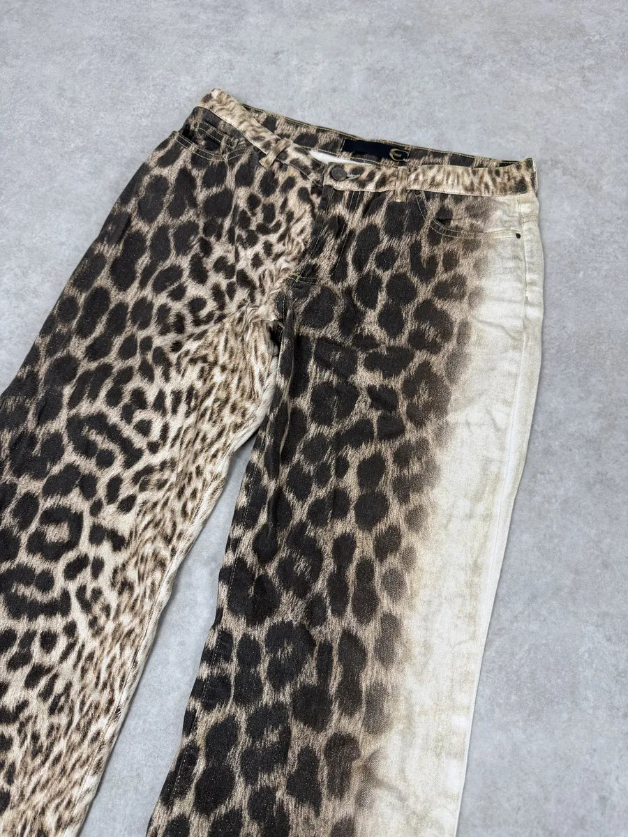 2000s Cavalli Black Leopard Pants SjMpHtK 6