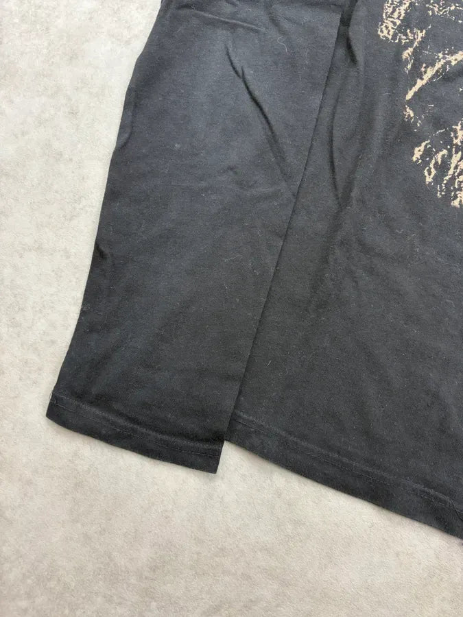 2000s Cavalli Black Lion Head Embroidered Longsleeves T-Shirt jTEpFEC 6
