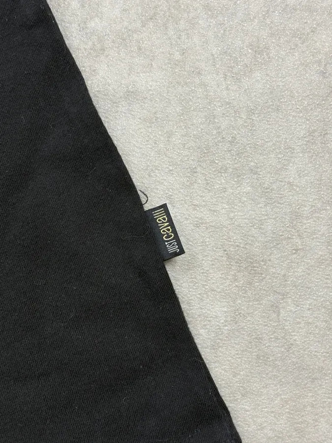2000s Cavalli Black Lion Head Embroidered Longsleeves T-Shirt jTEpFEC 8