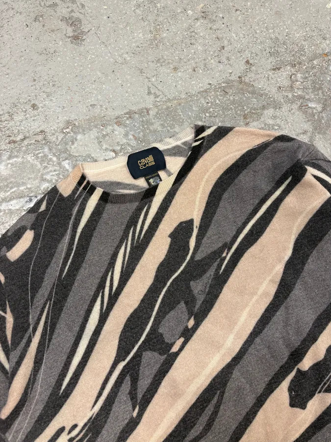 2000s Cavalli Black Panther Wool Environment Sweater wbMyxHB 4