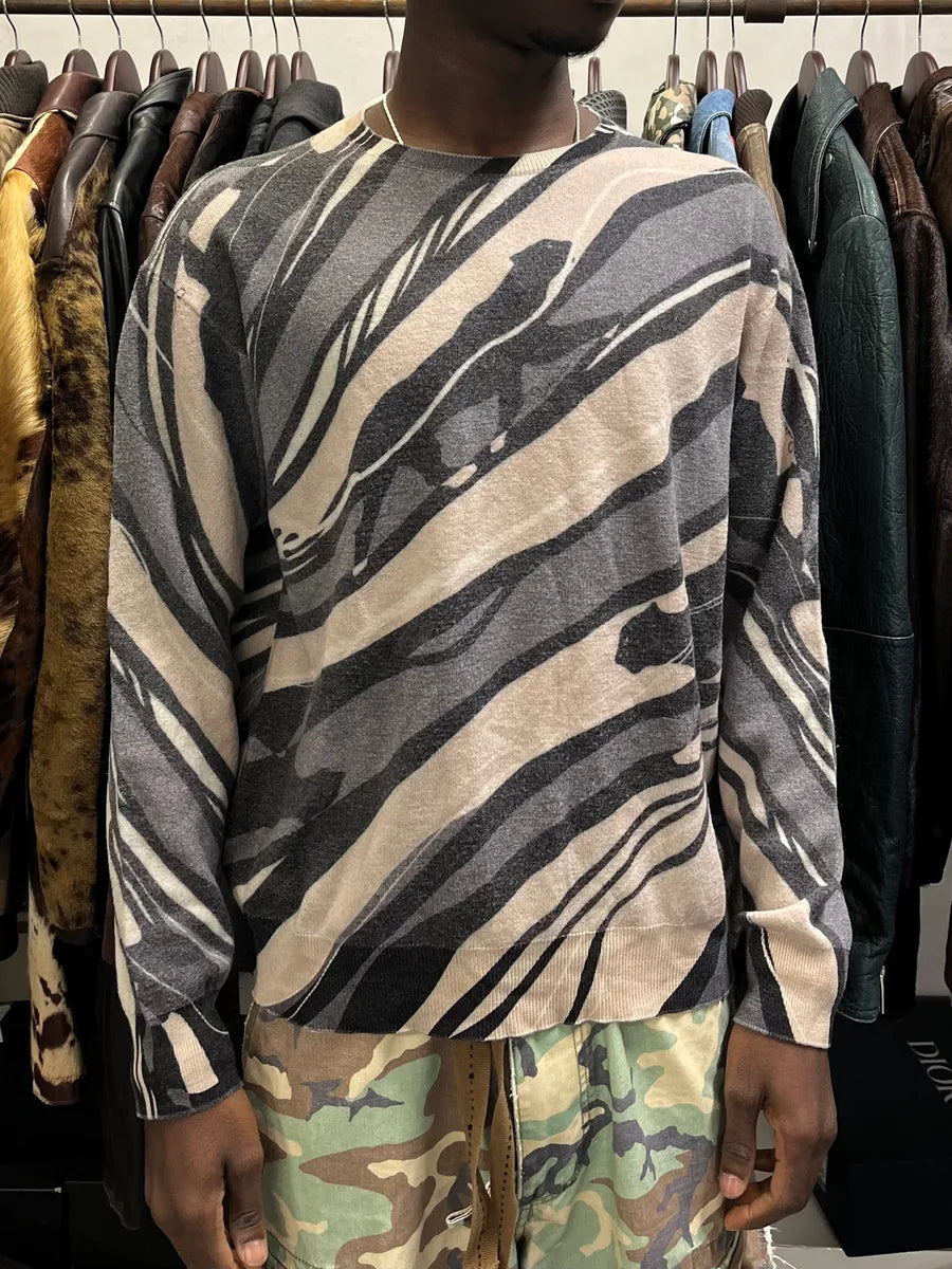 2000s Cavalli Black Panther Wool Environment Sweater wbMyxHB 1