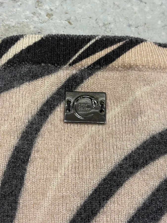 2000s Cavalli Black Panther Wool Environment Sweater wbMyxHB 6