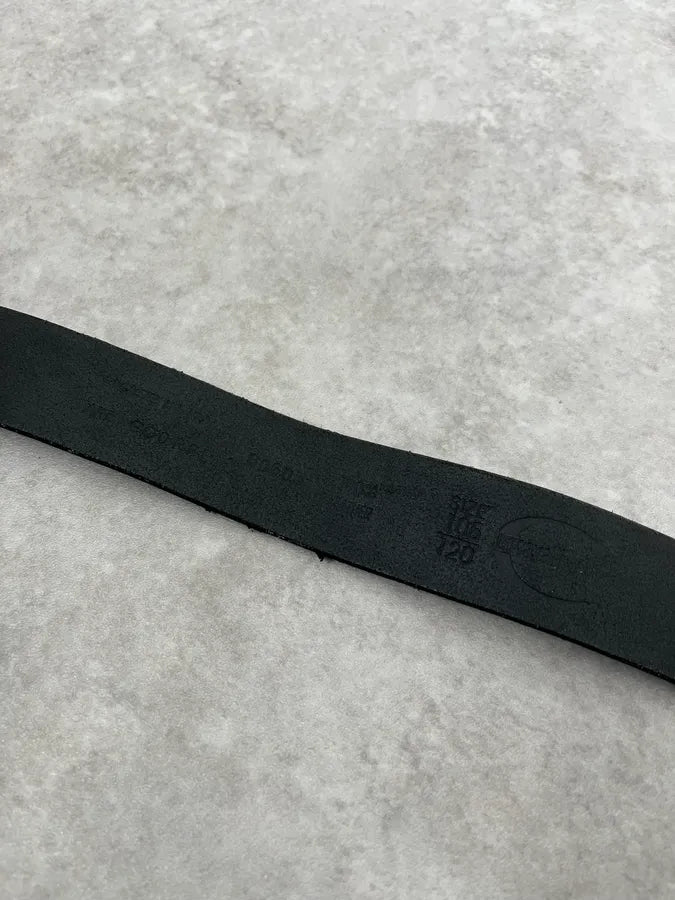 2000s Cavalli Black Pony Hair Leather Belt gbIQrTi 7