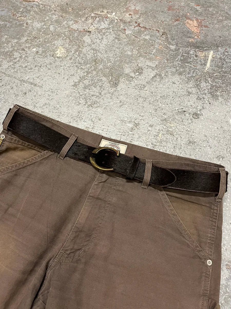 2000s Cavalli Black Pony Hair Leather Belt (OS) uyrooSi 2