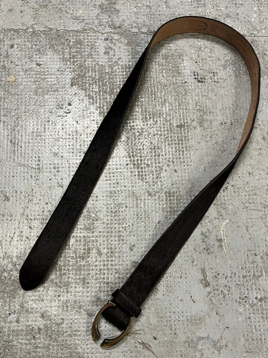 2000s Cavalli Black Pony Hair Leather Belt (OS) uyrooSi 4