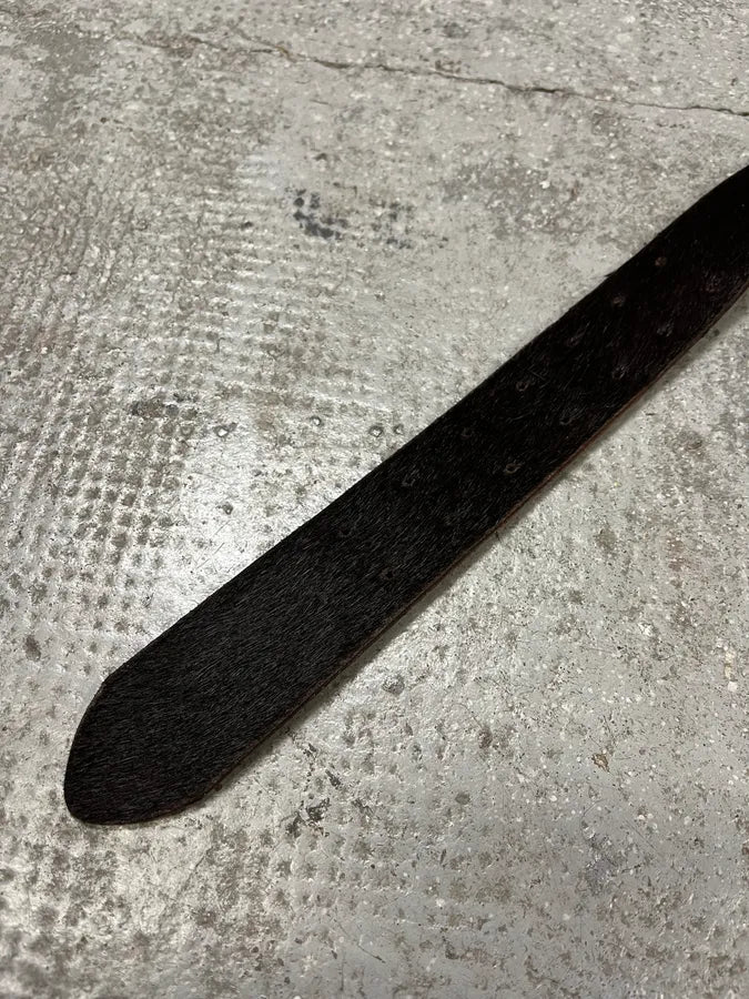 2000s Cavalli Black Pony Hair Leather Belt (OS) uyrooSi 7