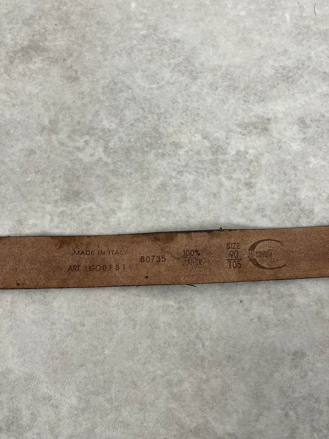 2000s Cavalli Black Pony Hair Leather Belt xSyyyHt 5