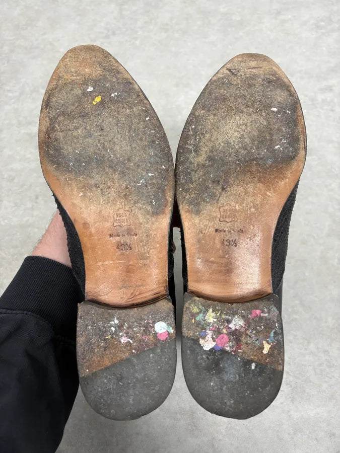 2000s Cavalli Black Python Leather Boots lpSollT 7