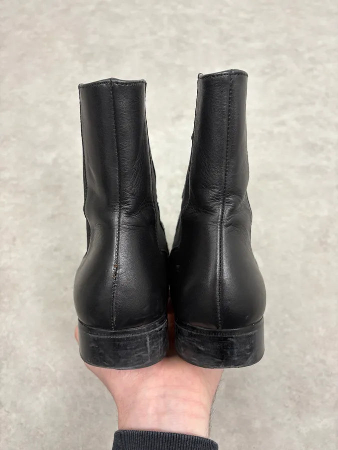 2000s Cavalli Black Python Leather Boots lpSollT 6