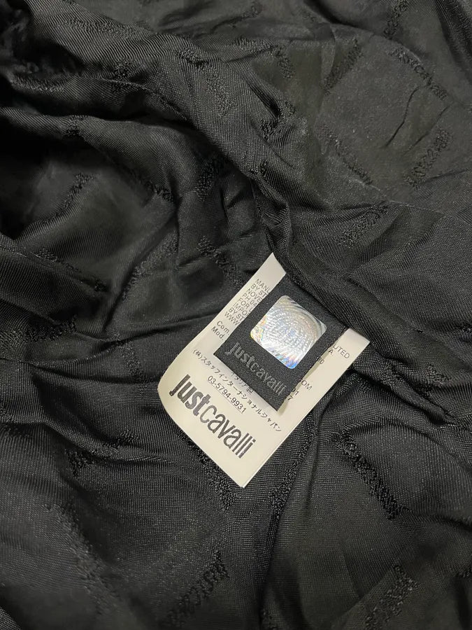 2000s Cavalli Black Solar Plexus Light Bomber Jacket (S/M) mWtLMOU 8
