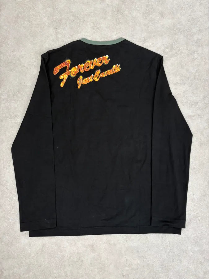 AW2005 Cavalli Black Star Longsleeve T-Shirt UFTtjCj 5