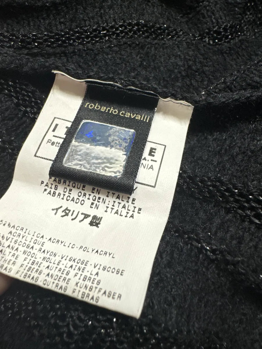 2000s Cavalli Black Stripes Wool Cardigan (S/M) gArmeuJ 4