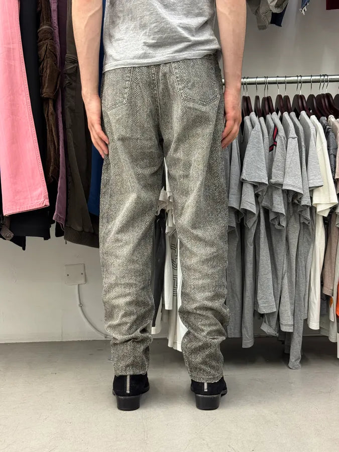 2000s Roberto Cavalli Grey Faded Pants tPInavz 3