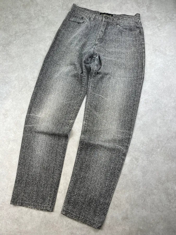 2000s Roberto Cavalli Grey Faded Pants tPInavz 4
