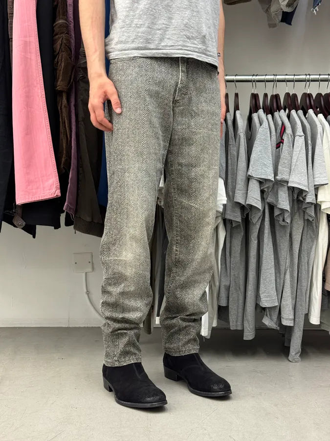 2000s Roberto Cavalli Grey Faded Pants tPInavz 2