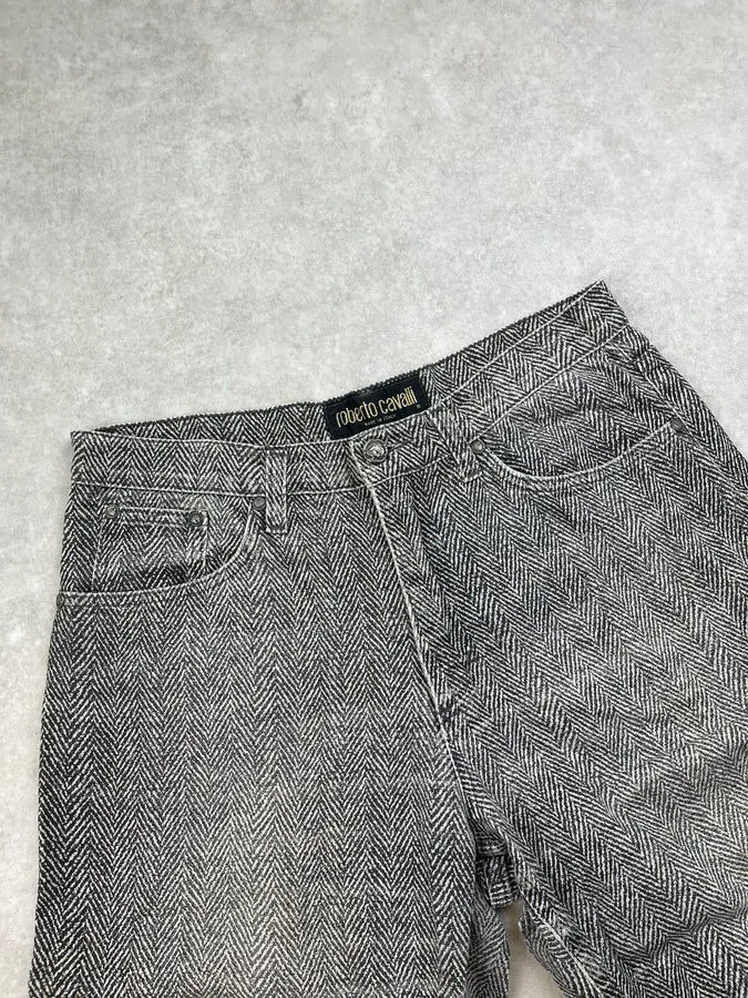 2000s Roberto Cavalli Grey Faded Pants tPInavz 5