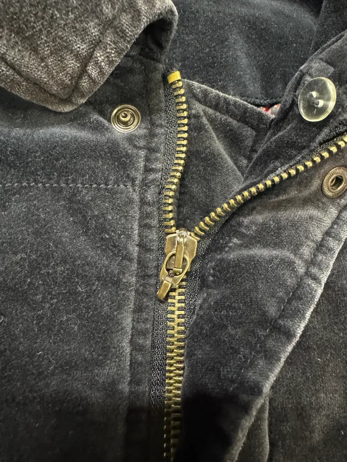 2000s Cavalli Black Velvet Bomber Jacket kRImMQX 7