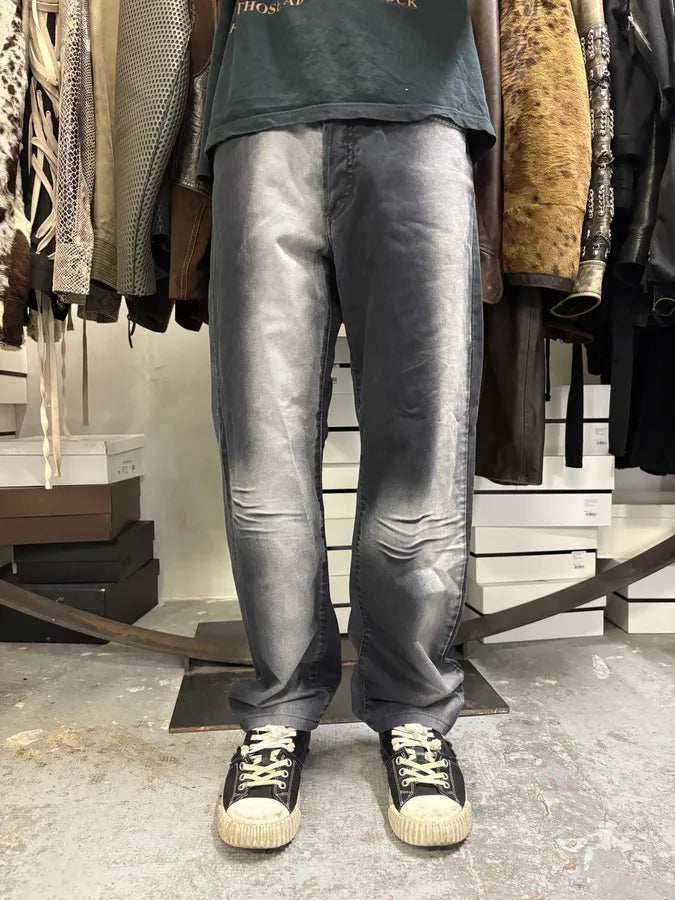 2000s Cavalli Black Vertical Gradient Pants uQmjzGz 1