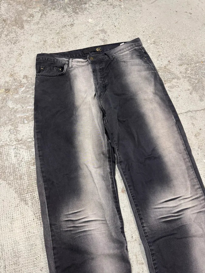 2000s Cavalli Black Vertical Gradient Pants uQmjzGz 4