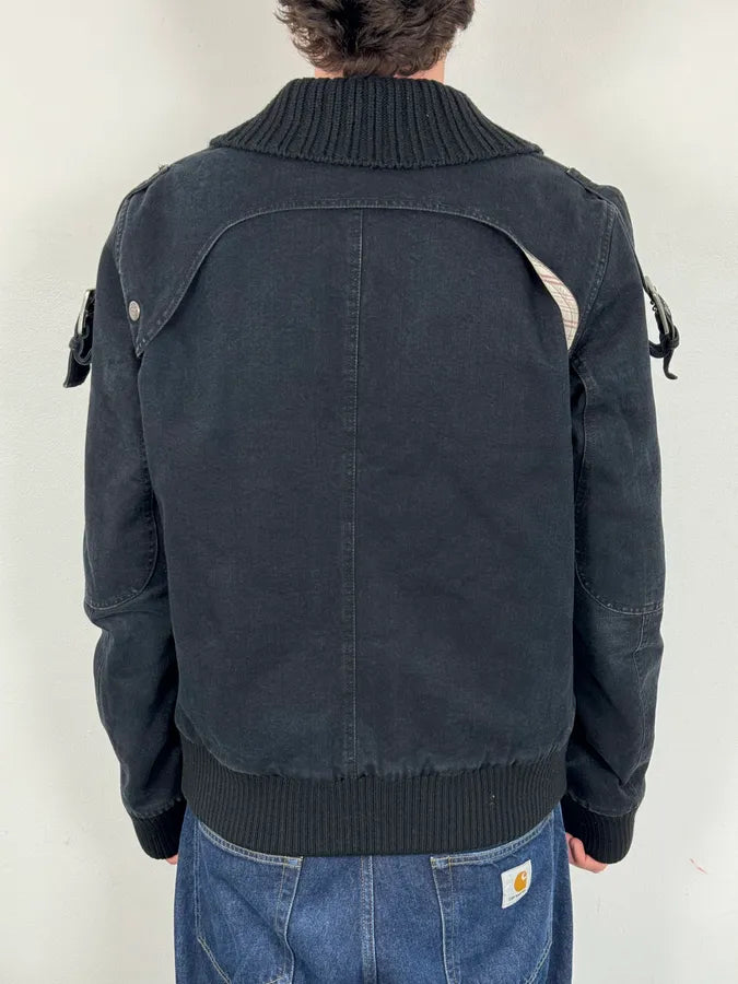 AW2004 Cavalli Dark Navy Astro Bomber Jacket PURfOlE 2