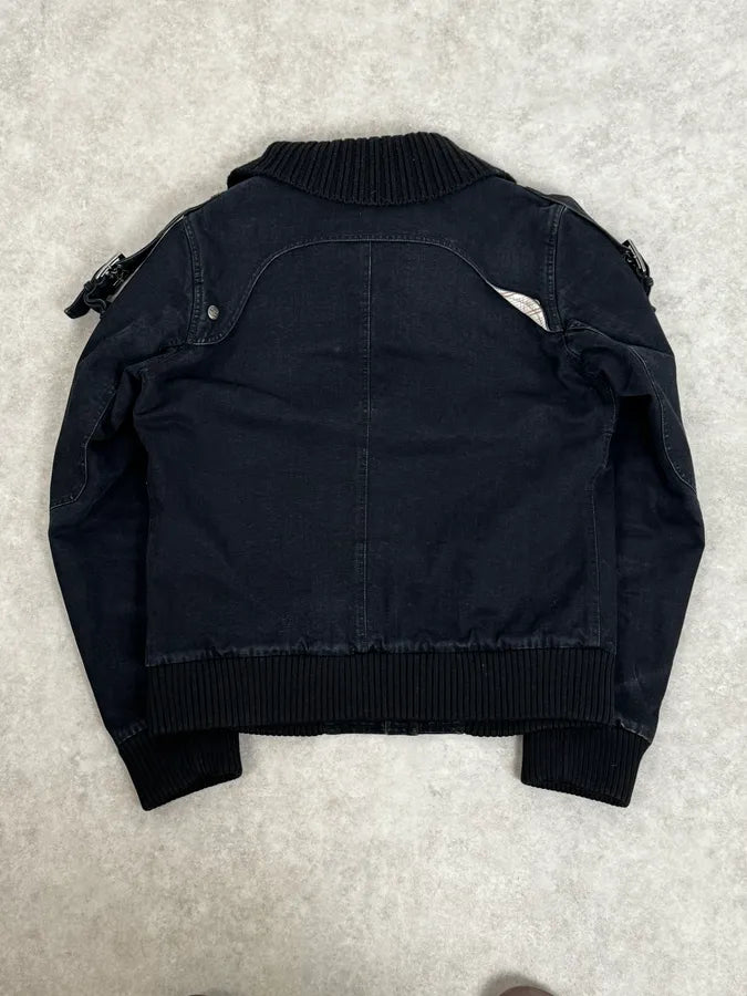 AW2004 Cavalli Dark Navy Astro Bomber Jacket PURfOlE 3