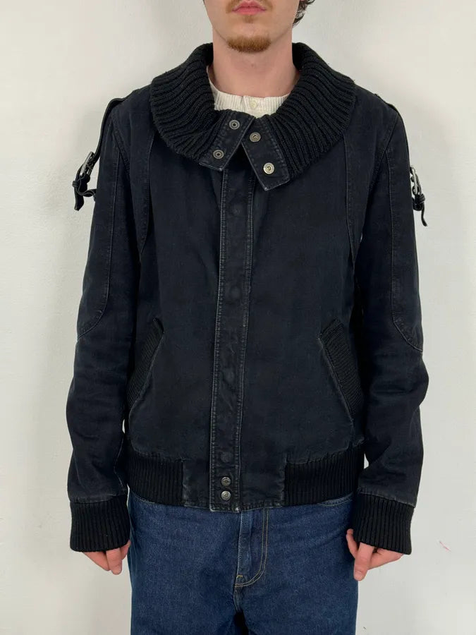 AW2004 Cavalli Dark Navy Astro Bomber Jacket PURfOlE 1
