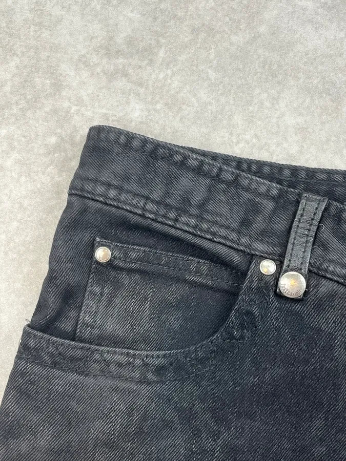 AW2018 Cavalli Black Rock Biker Denim Jeans cPQwZIo 9