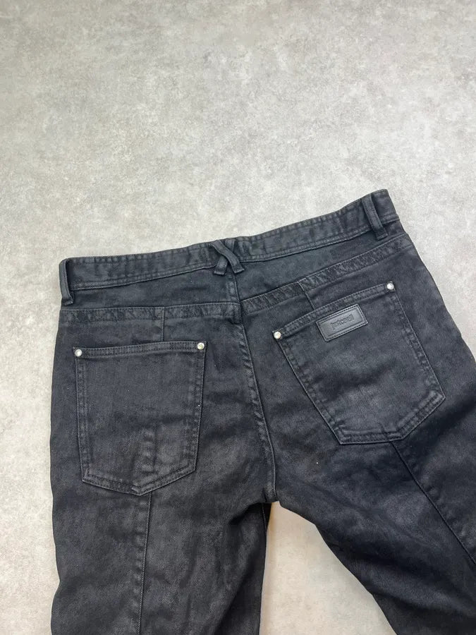 AW2018 Cavalli Black Rock Biker Denim Jeans cPQwZIo 7