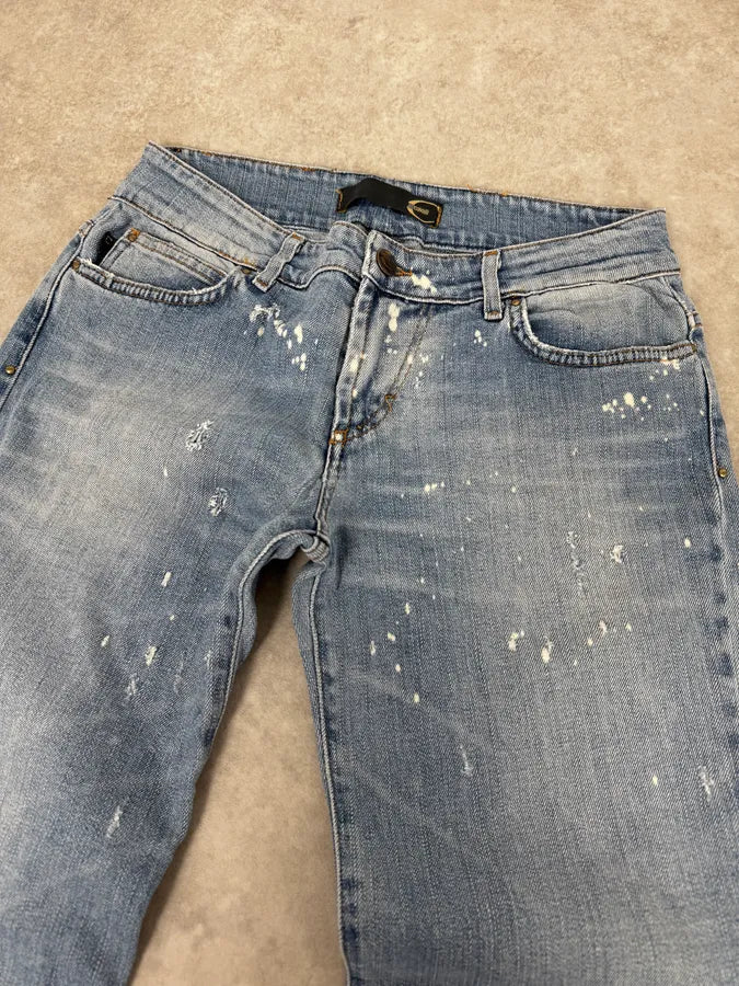 SS2007 Cavalli Blue Arabic Influence Denim Jeans fMIZPXs 5