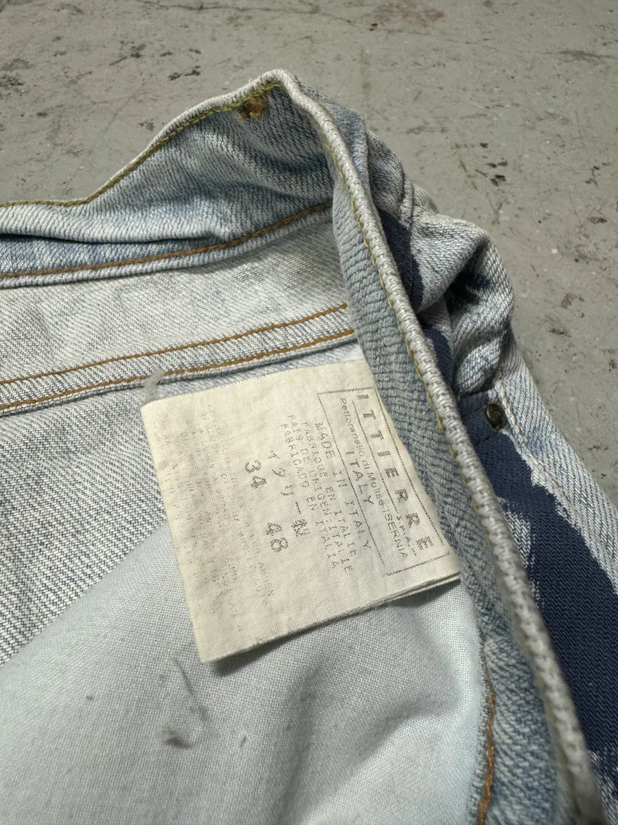 2000s Cavalli Blue Blurred Denim Jeans dRYaREe 8