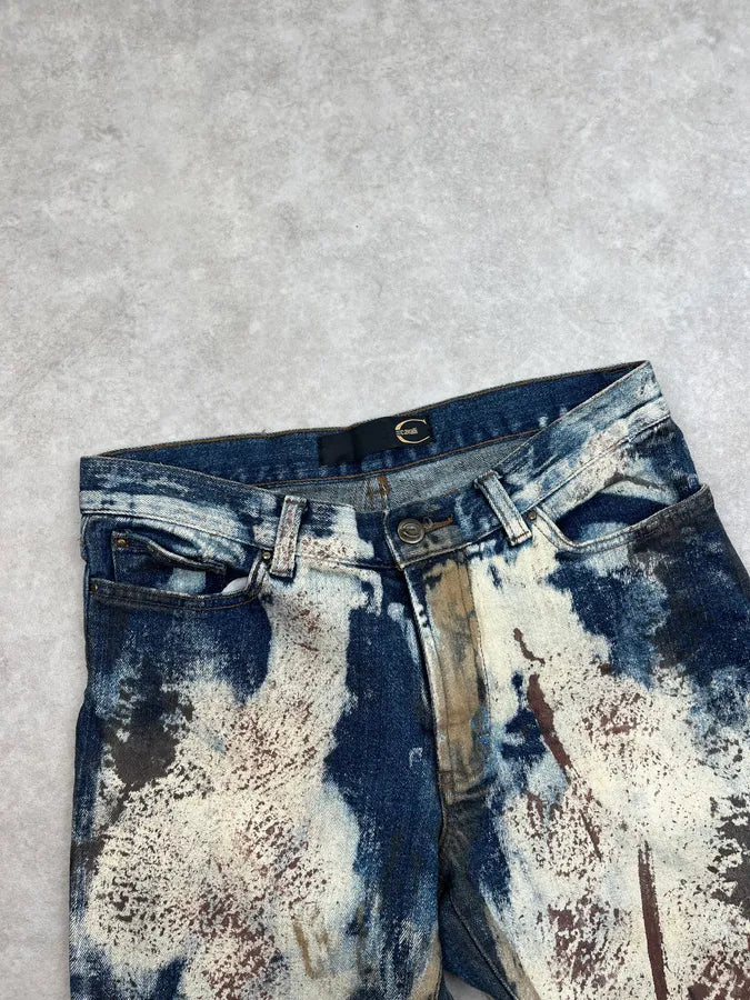 AW2001 Cavalli World Eroded Galaxy Abstract Denim Jeans QpBhunS 6