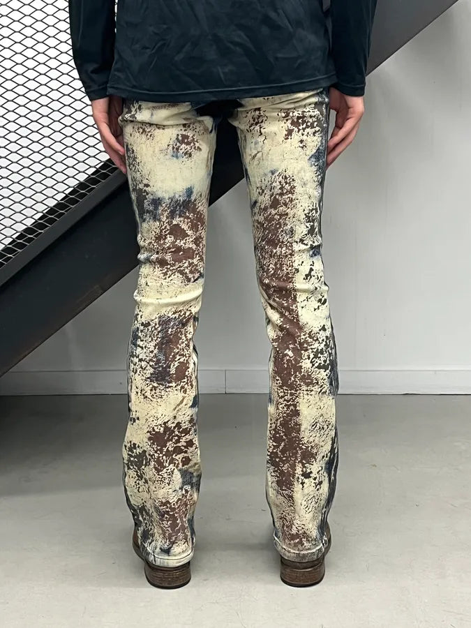 AW2001 Cavalli World Eroded Galaxy Abstract Denim Jeans QpBhunS 3
