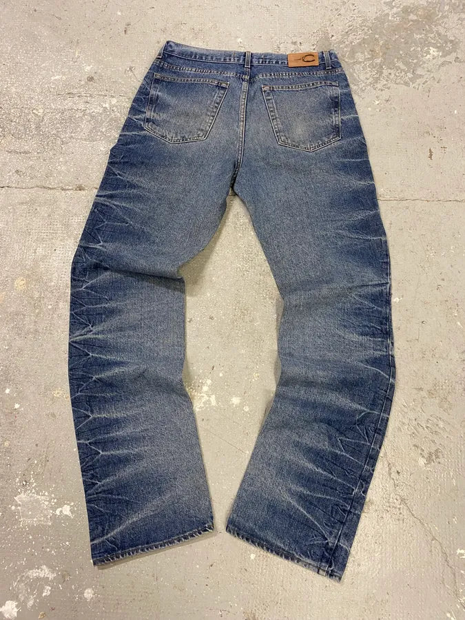 2000s Cavalli Blue Denim Faded Jeans (S/M) 1
