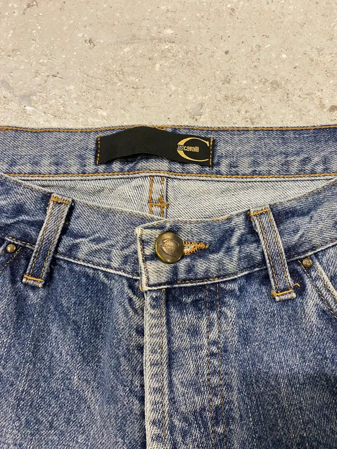 2000s Cavalli Blue Denim Faded Jeans (S/M) 2