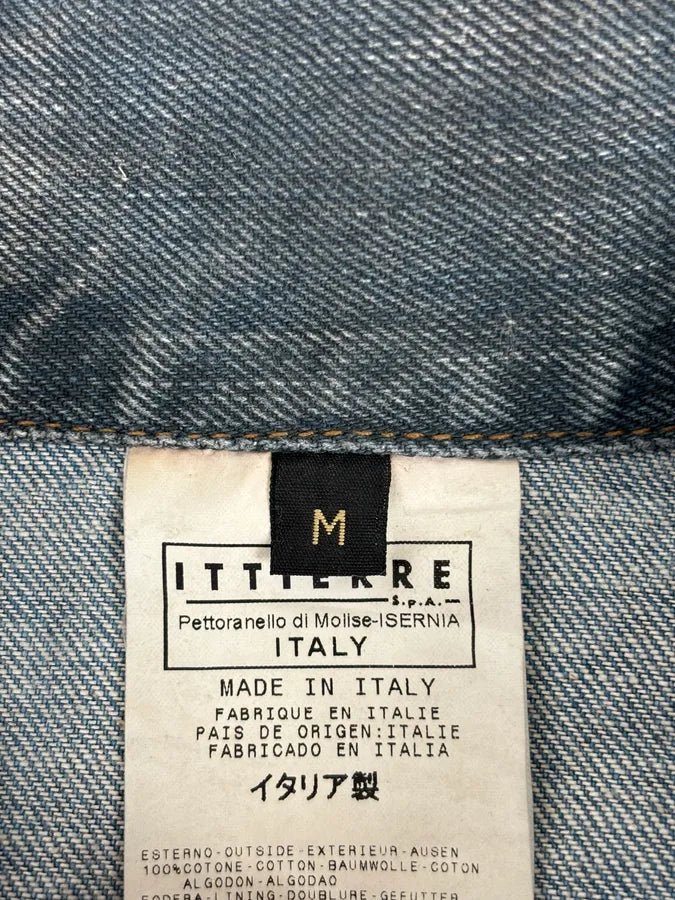 AW2003 Cavalli Blue Eroded Denim Rebel Jacket hYzEmZY 11