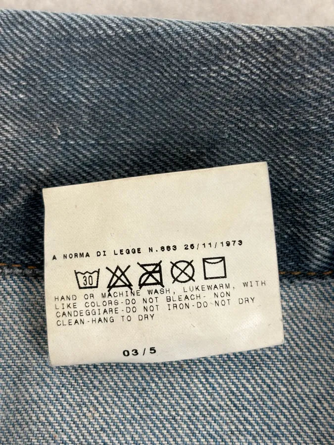 AW2003 Cavalli Blue Eroded Denim Rebel Jacket hYzEmZY 12