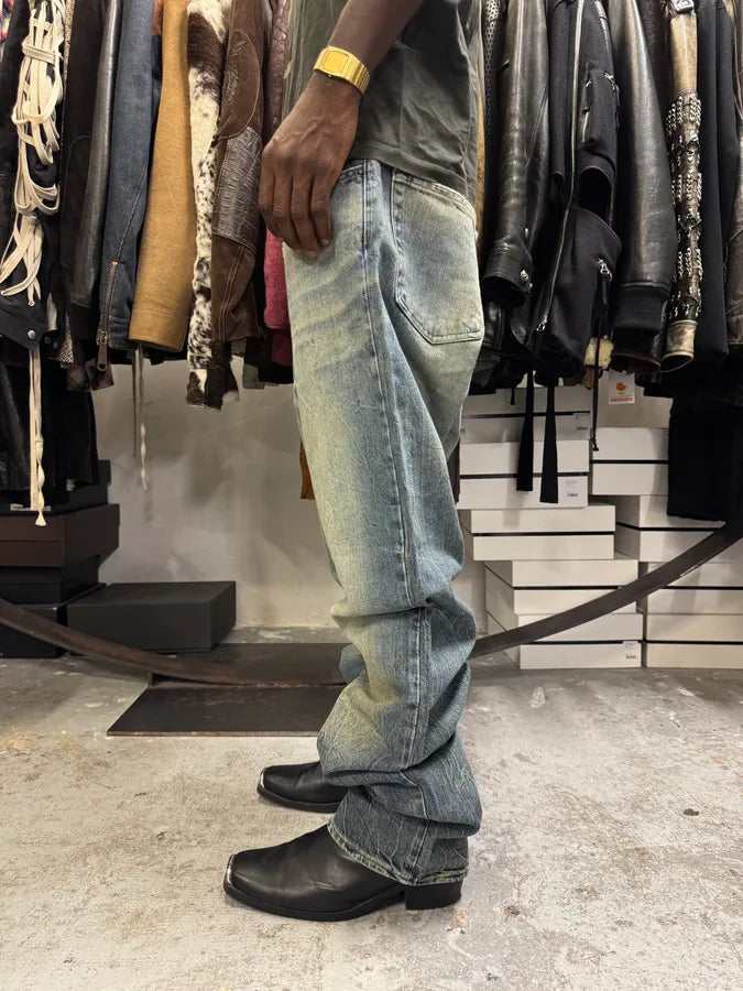 2000s Cavalli Blue Faded Denim Jeans HhSIaer 2