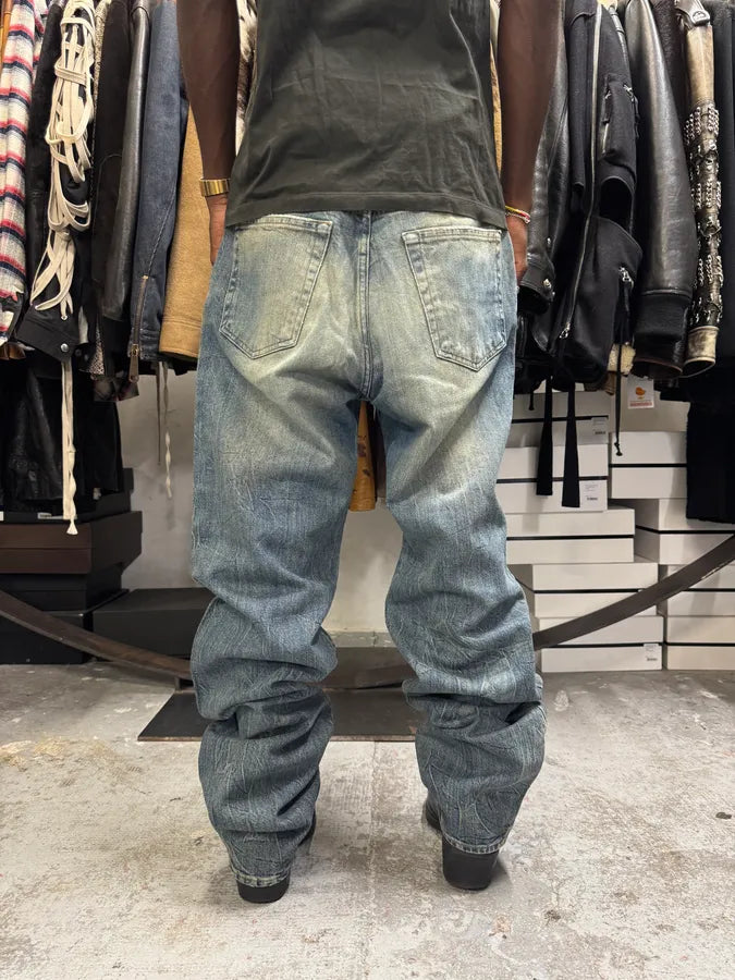 2000s Cavalli Blue Faded Denim Jeans HhSIaer 3