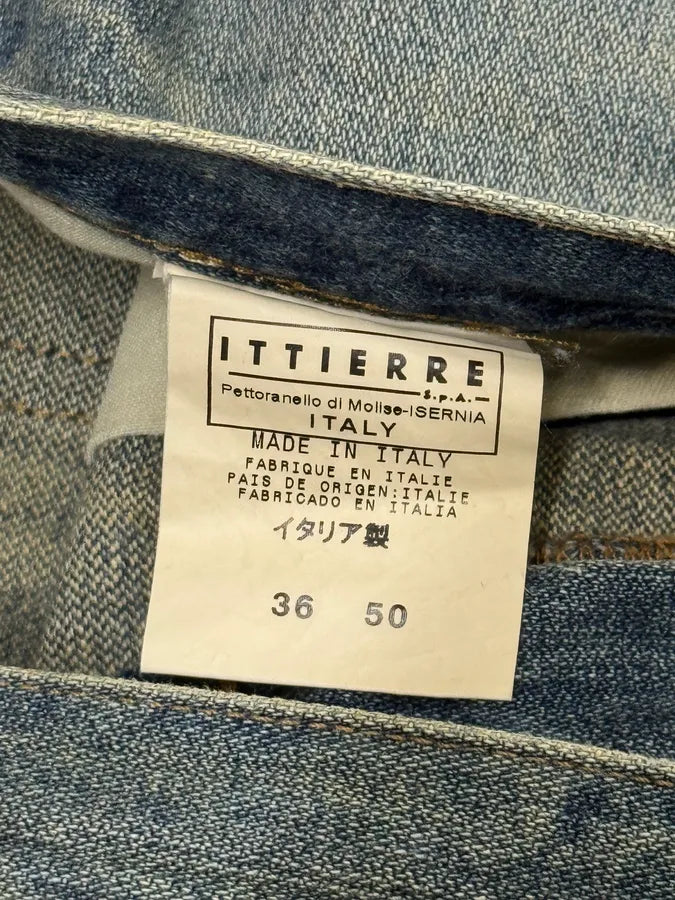2000s Cavalli Blue Faded Denim Jeans HhSIaer 9