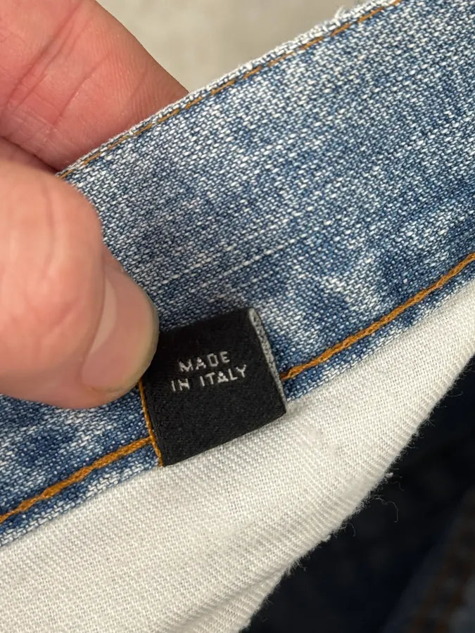 2000s Cavalli Blue Faded Destructured Pocket Denim Jeans OlvMtPO 10