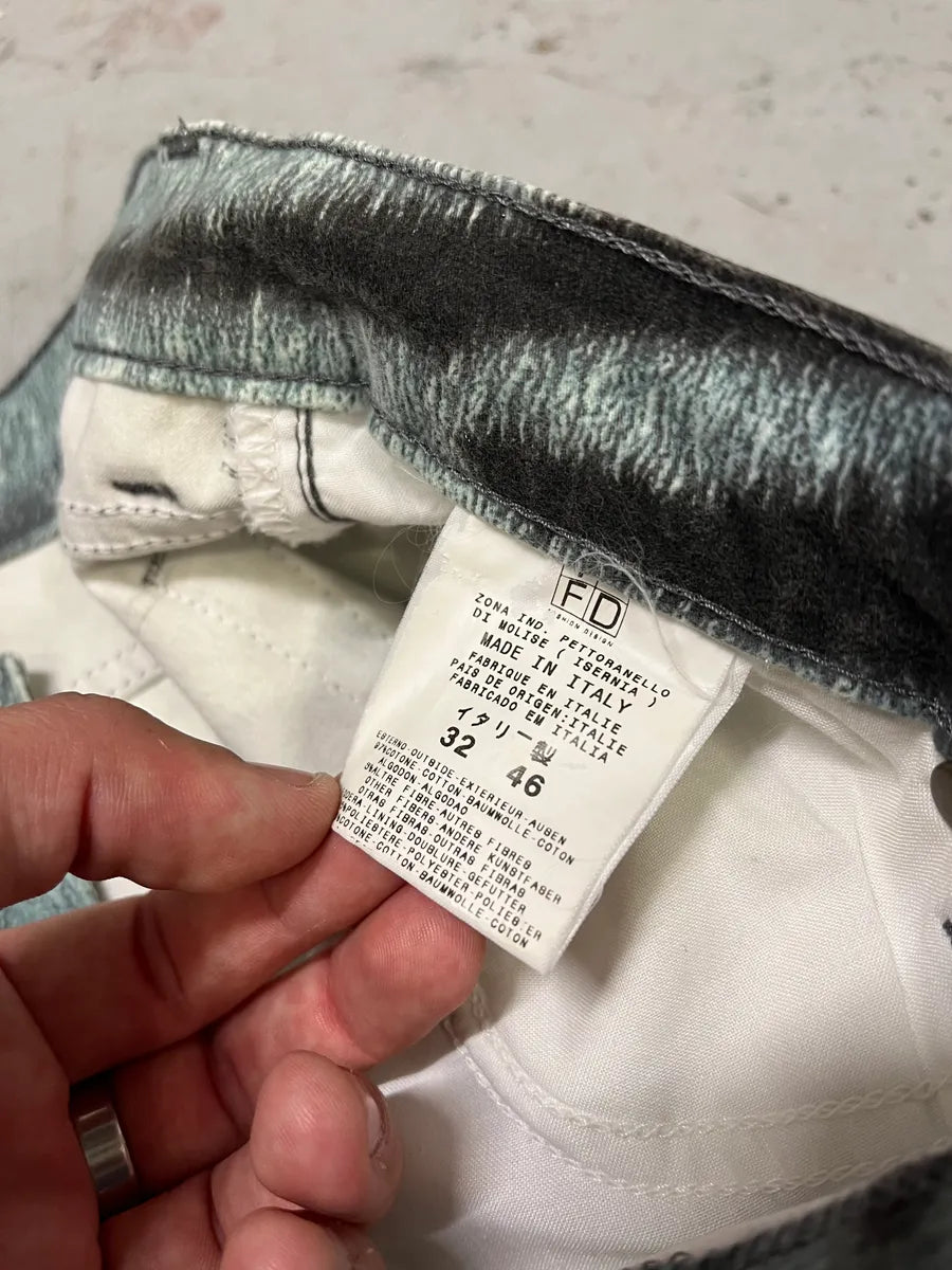 2000s Cavalli Blue Safari Savage Striped Pants (S/M) xICXpSL 12