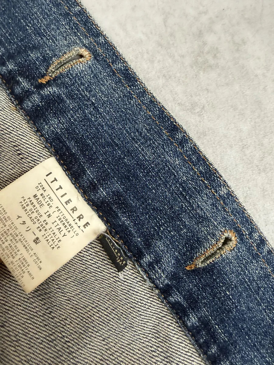 2000s Cavalli Blue Studded Denim Jacket kfteBeL 8