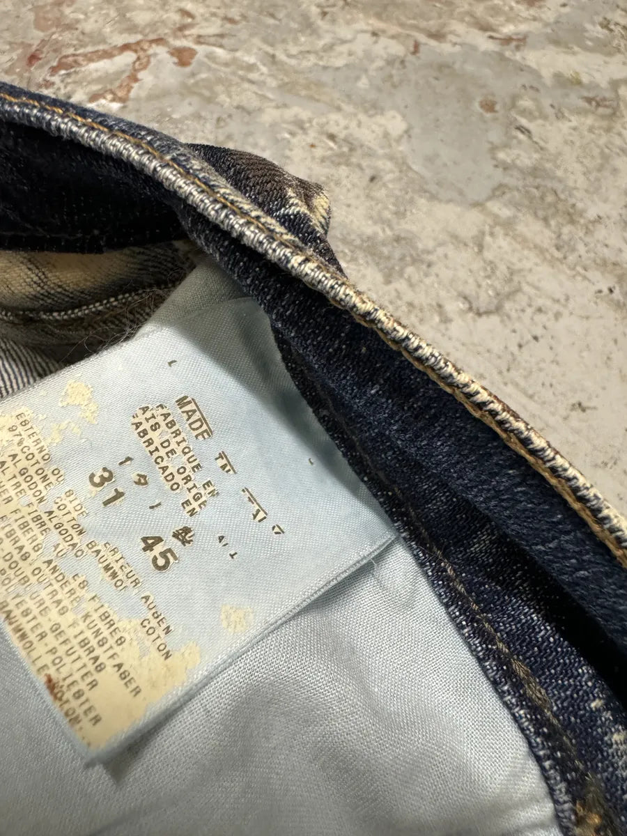 2000s Cavalli Blue World Eroded Jeans hkVDBto 7