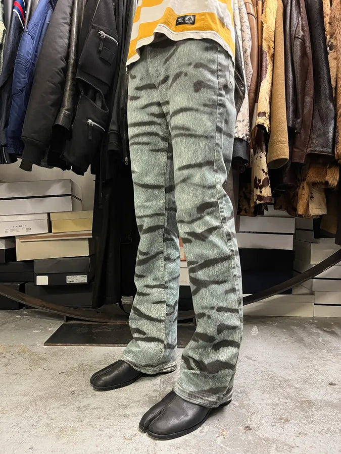 2000s Cavalli Blue Zebra Savage Pants jWpqTwa 2