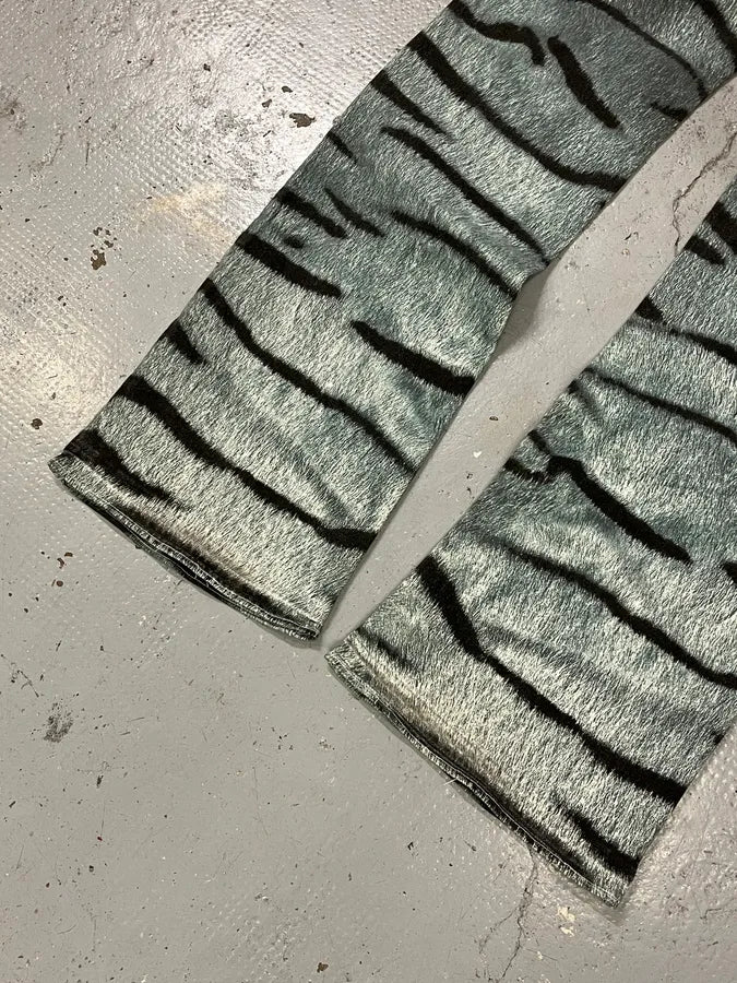 2000s Cavalli Blue Zebra Savage Pants jWpqTwa 9