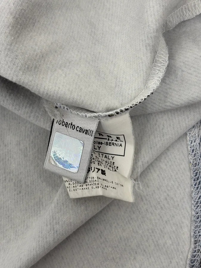 2000s Cavalli Blue Zebra T-Shirt  jYzzvGd 9