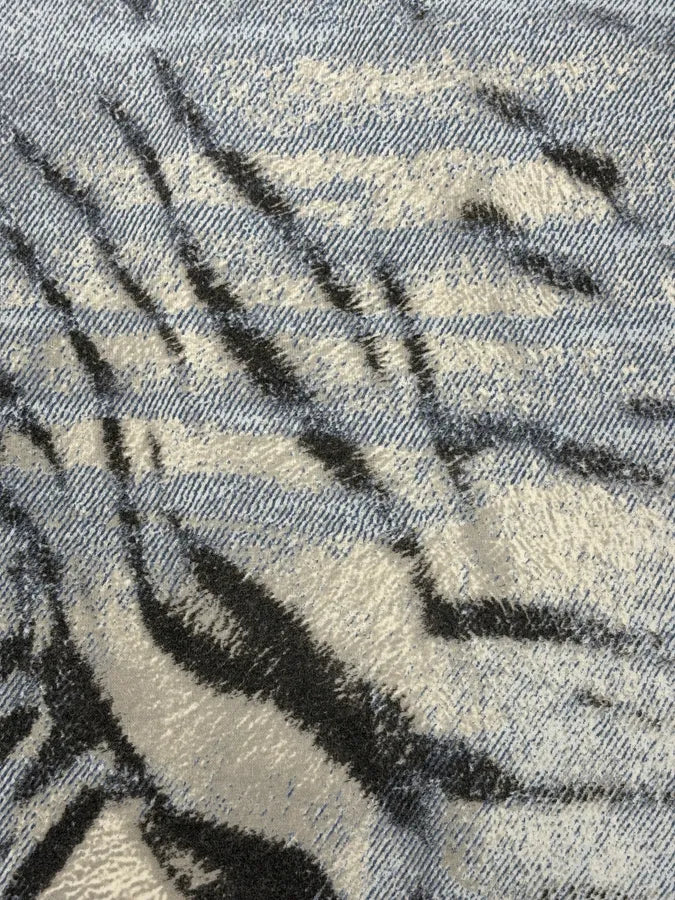 2000s Cavalli Blue Zebra T-Shirt  jYzzvGd 6